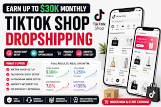 setup tiktok shop fix tik tok dropshipping tiktok shop marketing tik tok manager