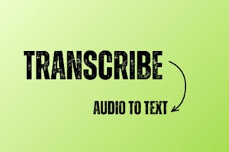 transform your audio to text