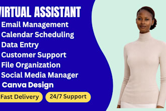 be your virtual assistant for canva design, social media manager and notion