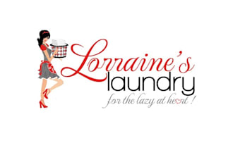 design laundry cleaning fresh business logo
