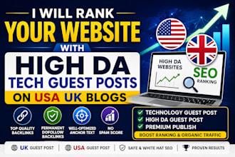 rank your website with high da tech guest posts on USA UK blogs