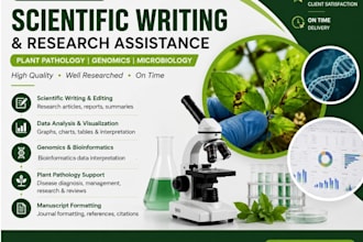 write scientific articles in microbiology and plant pathology