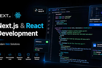 build your nextjs or react web app