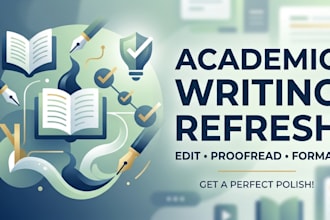 edit, proofread, and format academic papers and assignments
