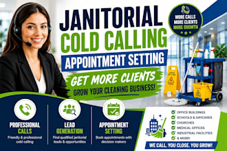 janitorial cold calling, cold calling janitorial cleaning services, cold caller