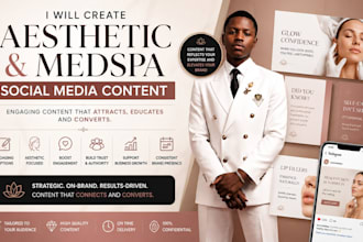 create aesthetic and medspa social media content