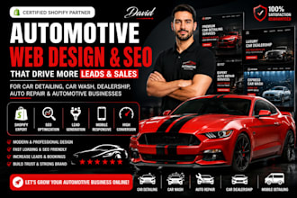 design a car detailing website, auto body repair and an auto detailing website