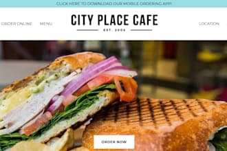 wix restaurant website, food catering, food delivery website, book cafe website