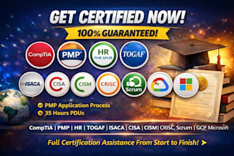 do comptia pmp hr sphr togaf cisa cism crisc scrum google cloud microsoft ceh pl