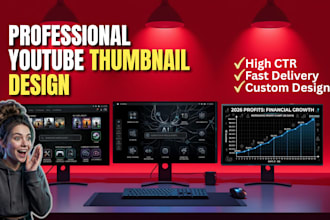 design high CTR youtube thumbnails for history, documentary and education