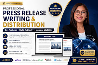 publish professional press release distribution and PR writing service
