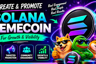 create and promote solana memecoin token for growth and visibility