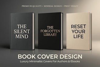 design a cinematic book cover or kindle book cover design