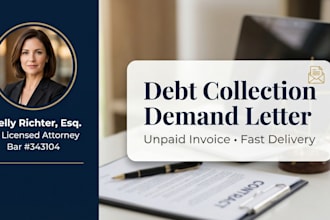 draft an attorney debt collection or unpaid invoice demand letter