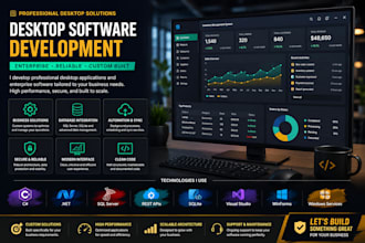 develop custom desktop app and automation bot
