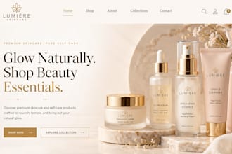 build wix skincare website beauty product website ecommerce website makeup site