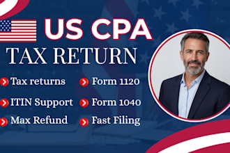 prepare, file and amend irs tax form 1120 and 5472 as CPA