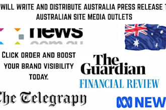 write and distribute australia press release to australian site media outlets