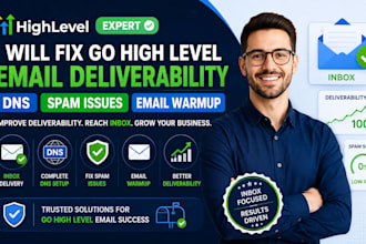 fix go high level email ghl email deliverability dns spam issues email warmup