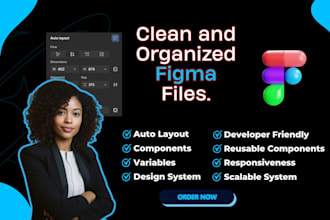 tidy up your figma file create auto layout and scalable system
