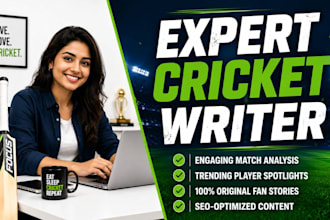 write engaging cricket articles and sports blog posts