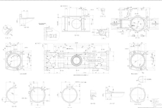 create technical drawings, cad drafting, line art and product illustration