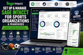 set up and manage sage intacct for sports organizations and franchises