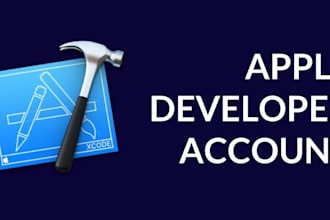 create apple developer individual and company account for you