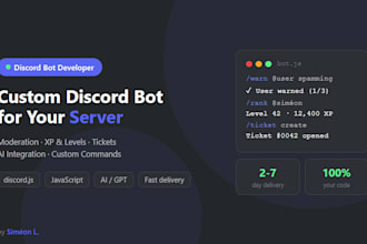 build a custom discord bot for your server