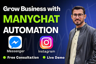 build automated instagram facebook chatbot using manychat
