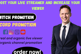 do organic youtube video promotion,promote twitch and kick channels for growth