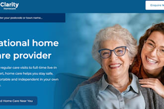 design wix home care agency website kinship care daycare pediatric website