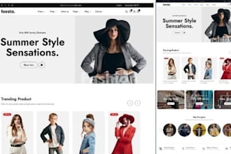 create a women shopify clothing store, and fashion store