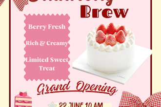 design social media posts for cafes, skincare and brands