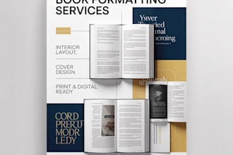 do book formatting, ebook formatting, paperback formatting and convert to ebook