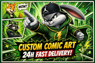 draw amazing comic illustration