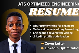 create ats optimized engineering resume, and cover letter that gets interviews