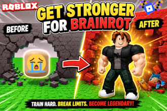 professional roblox thumbnail design