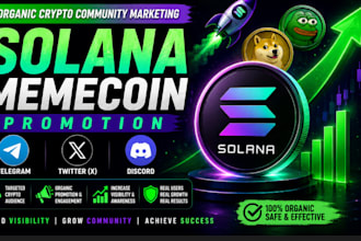 promote your solana memecoin through organic crypto community marketing