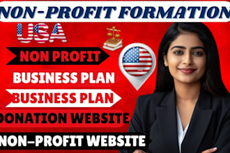 create nonprofit business plan, grant proposal and charity website for nonprofit