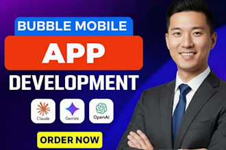 develop bubble io web app, bubble website, saas mvp and no code app
