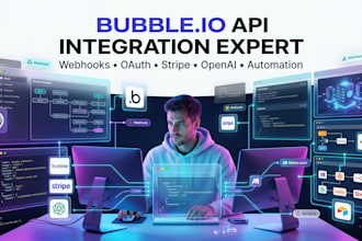 integrate any API and fix bubble io backend workflows webhook and oauth issues