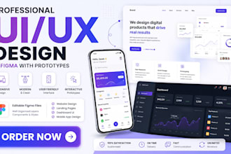 design responsive UI UX web designs in figma with prototypes