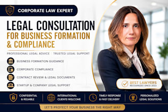 provide legal consultation for business formation and compliance