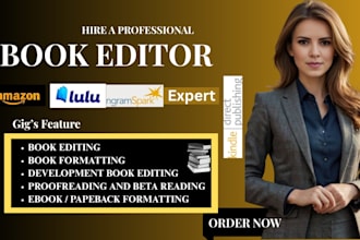 professionally edit, proofread, and polish your manuscript