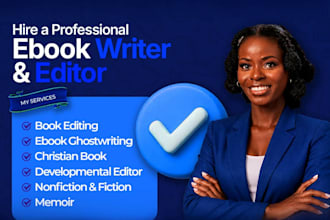 developmental book edit proofread format nonfiction christian book memoir