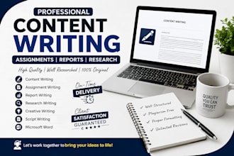 write professional assignments reports and creative content