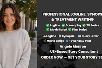 write logline synopsis treatment screenplay and movie script query letter