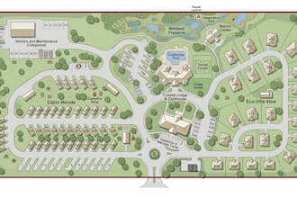 draft detailed architectural exterior layout plans