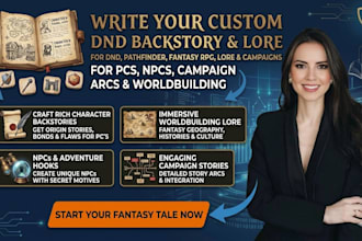 write dnd backstory npc fantasy character custom lore campaign roleplay story